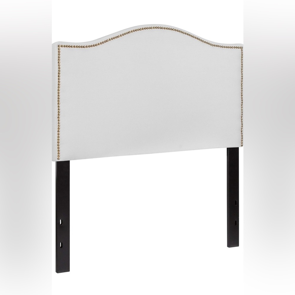 Elegant White Upholstered Headboard